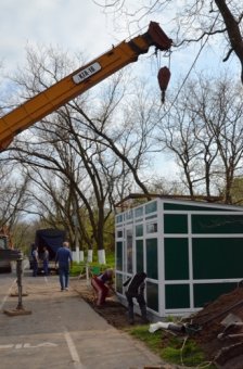 В Одессе на Трассе здоровья установлен первый канализованный туалет (фото)