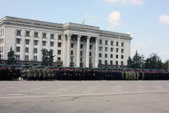 Иван Катеринчук провел инструктаж личного состава органов МВД на Куликовом поле Одессы (фото)