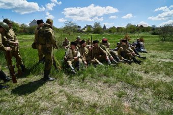 Праздничная реконструкция событий 25 апреля 1945-го года состоялась 9 мая в селе Нерубайское (фото)