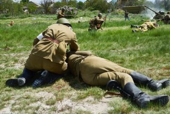 Праздничная реконструкция событий 25 апреля 1945-го года состоялась 9 мая в селе Нерубайское (фото)