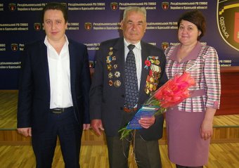 В Одесской области правоохранители поздравили коллегу-ветерана