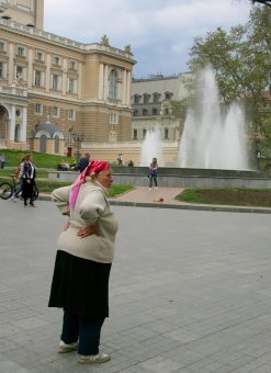 В выходной у фонтана