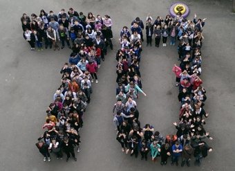 Одесские школьники представили патриотический флешмоб к 70-летию Победы (фото)