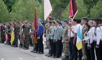 Сегодня прошло торжественное открытие Финала ІІ этапа Всеукраинской детско-юношеской военно-патриотической игры «Сокол»  (фото)