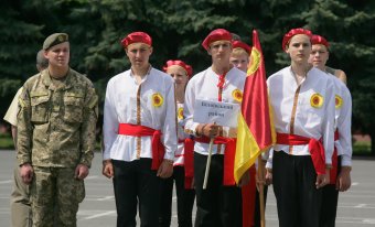 Сегодня прошло торжественное открытие Финала ІІ этапа Всеукраинской детско-юношеской военно-патриотической игры «Сокол»  (фото)