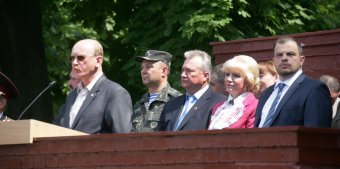 Сегодня прошло торжественное открытие Финала ІІ этапа Всеукраинской детско-юношеской военно-патриотической игры «Сокол»  (фото)