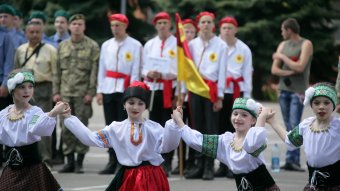 Сегодня прошло торжественное открытие Финала ІІ этапа Всеукраинской детско-юношеской военно-патриотической игры «Сокол»  (фото)