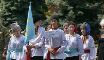 Сегодня прошло торжественное открытие Финала ІІ этапа Всеукраинской детско-юношеской военно-патриотической игры «Сокол»  (фото)