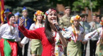 Сегодня прошло торжественное открытие Финала ІІ этапа Всеукраинской детско-юношеской военно-патриотической игры «Сокол»  (фото)