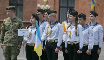 Сегодня прошло торжественное открытие Финала ІІ этапа Всеукраинской детско-юношеской военно-патриотической игры «Сокол»  (фото)