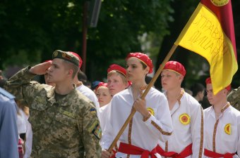 Сегодня прошло торжественное открытие Финала ІІ этапа Всеукраинской детско-юношеской военно-патриотической игры «Сокол»  (фото)