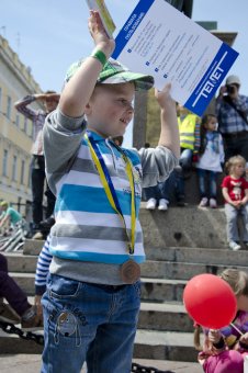 Юные велосипедисты вышли на "Веселые гонки" (фото)