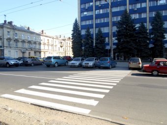 В Одессе нанесена разметка на 7 ст. Люстдорфской дороги