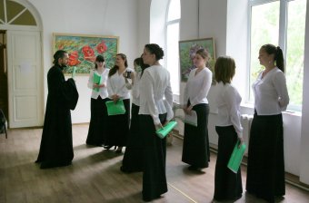 Сегодня в Свято-Архангело-Михайловском женском монастыре состоялся первый выпуск иконописцев (фото)