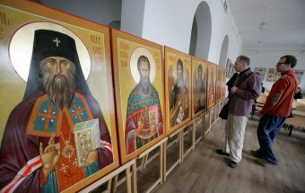 Сегодня в Свято-Архангело-Михайловском женском монастыре состоялся первый выпуск иконописцев (фото)