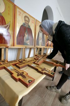Сегодня в Свято-Архангело-Михайловском женском монастыре состоялся первый выпуск иконописцев (фото)