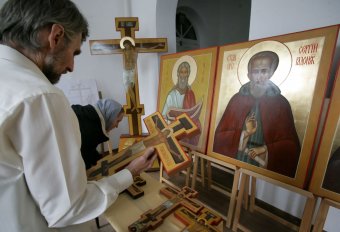 Сегодня в Свято-Архангело-Михайловском женском монастыре состоялся первый выпуск иконописцев (фото)