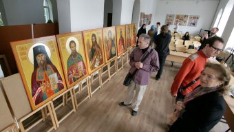 Сегодня в Свято-Архангело-Михайловском женском монастыре состоялся первый выпуск иконописцев (фото)