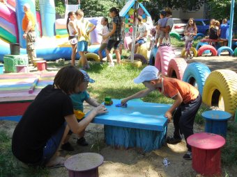 В Суворовском районе появилась ещё одна баскетбольная площадка (фото)