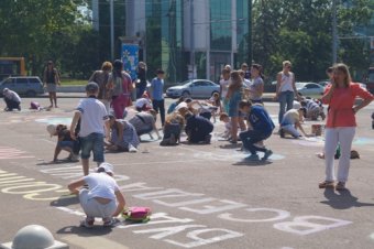 «Грай з нами, грай, як ми» ударил по Приморскому району Одессы (фото)