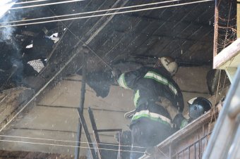 Одесские пожарные вынесли из огня троих людей (фото, видео)