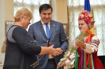 Саакашвили поздравил матерей-героинь (фото)