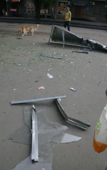 Последствия ночных взрывов в Одессе 