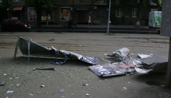Последствия ночных взрывов в Одессе 