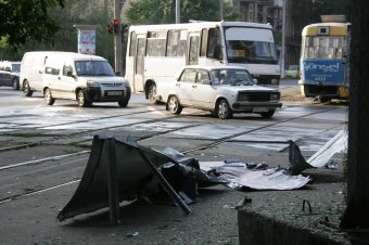 Последствия ночных взрывов в Одессе 