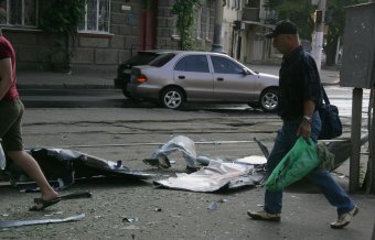 Последствия ночных взрывов в Одессе 