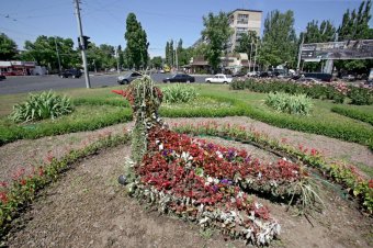 Одесские коммунальщики восстановили топиарную фигуру «Птица» на площади Толбухина (фото)