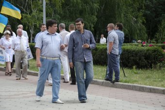 Сотрудники санатория "Лермонтовского" снова вышли на митинг (фото)