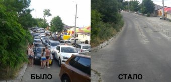 На Ланжероне появились разделители против хаотичной парковки