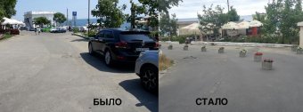 На Ланжероне появились разделители против хаотичной парковки