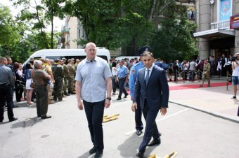 Одесские милиционеры простились с погибшим товарищем (фото)