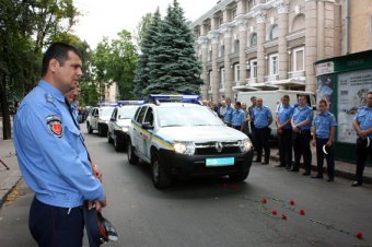 Одесские милиционеры простились с погибшим товарищем (фото)