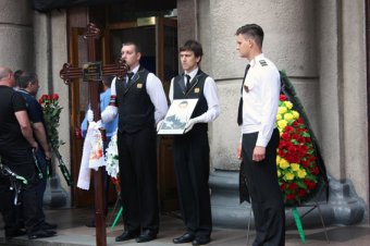 Одесские милиционеры простились с погибшим товарищем (фото)
