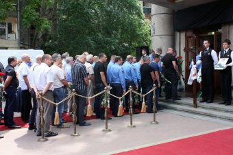 Одесские милиционеры простились с погибшим товарищем (фото)