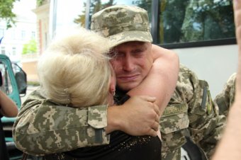 Одесса встретила бойцов 18-го территориального батальона (фото)
