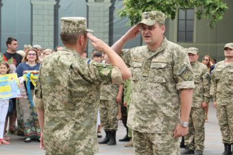Одесса встретила бойцов 18-го территориального батальона (фото)