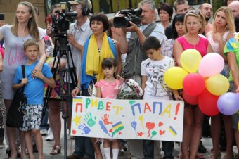 Одесса встретила бойцов 18-го территориального батальона (фото)