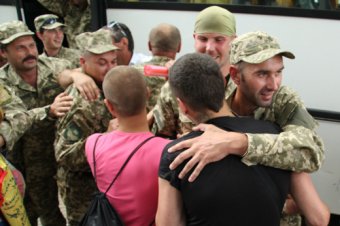 Одесса встретила бойцов 18-го территориального батальона (фото)