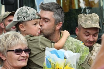 Одесса встретила бойцов 18-го территориального батальона (фото)