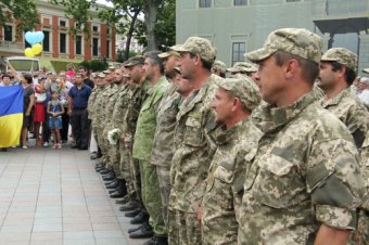 Одесса встретила бойцов 18-го территориального батальона (фото)