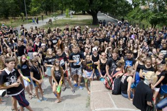 На Ланжероне прошла традиционная водная битва (фото)