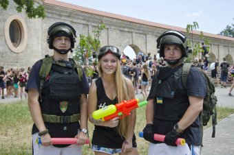 На Ланжероне прошла традиционная водная битва (фото)