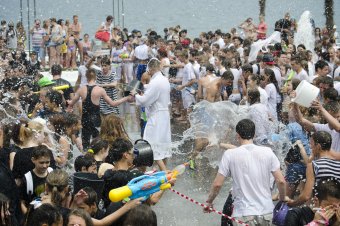 На Ланжероне прошла традиционная водная битва (фото)