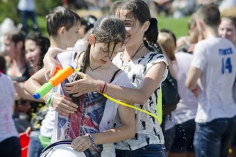На Ланжероне прошла традиционная водная битва (фото)
