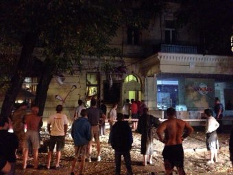 В центре Одессы взорвано кафе (фото)
