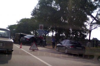 Столкновение двух автомобилей произошло вблизи Одессы 